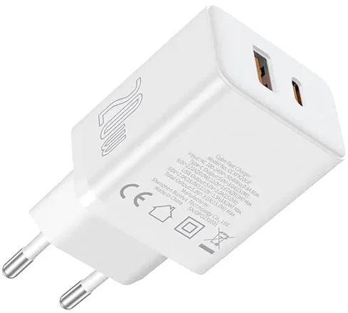Зарядное устройство Baseus Cube Fast Charger C+U 20W P10111403213-00 (белый)