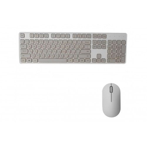 Клавиатура и мышка беспроводная Xiaomi Mijia Wireless Set 2 (WXJS02YM)(Русские буквы) (белый)