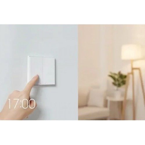 Выключатель с электронной коммутацией Aqara Smart Wall Switch D1 двойной без Zero line (WXKG07LM) белый