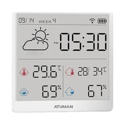 Датчик температуры и влажности ATuMan Duka TH3 EU (серый)