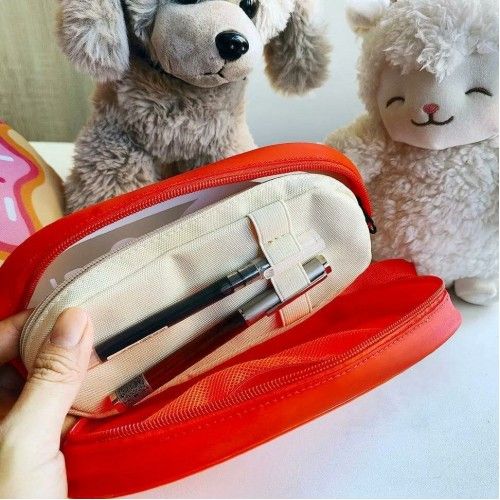 Пенал школьный Xiaomi UBOT Children's Pen Bag 1,2L на молнии UB016 (оранжевый/бежевый)