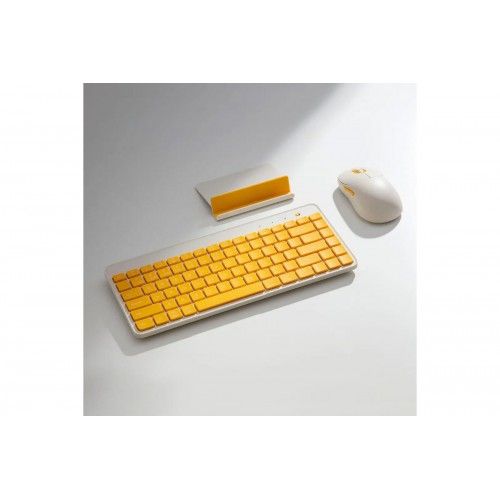 Беспроводная клавиатура Xiaomi Mi Dual Mode Wireless Keyboard (XMBXJP01YM)(Русские буквы), бежевый