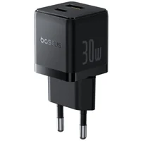 Зарядное устройство Baseus Palm Fast Charger C+U 30W черный P1011160A113-01