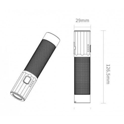 Фонарик Xiaomi NexTool Waterpoof Flashlight NE20069 (черный)