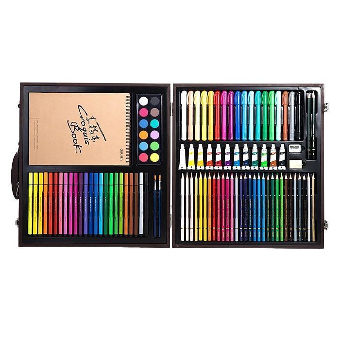 Набор для рисования Xiaomi DELI Painting Set Wooden Box (1 set / box)
