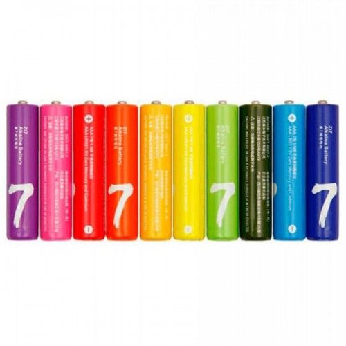Батарейки Xiaomi ZMI Rainbow ZI7 тип AAA 10 шт. (цветные)