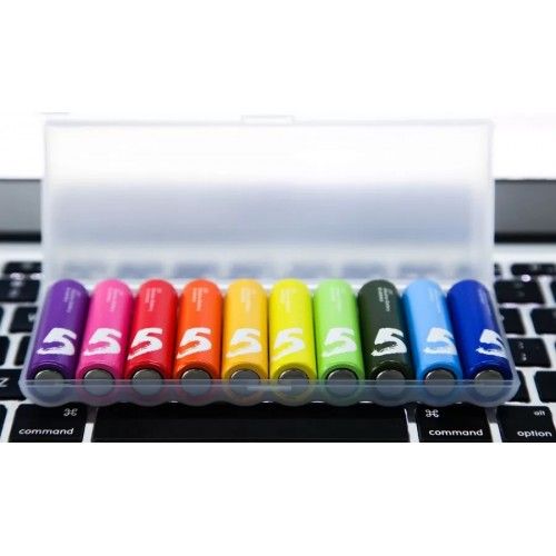 Батарейки алкалиновые Xiaomi ZMI Rainbow ZI5 тип AA (AALR6) 10 шт. (цветные)