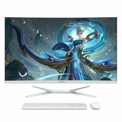Моноблок CHIGO 32" R3202 (с изогнутым экраном+ Intel Core i7-10750H RAM 16ГБ, SSD 512 ГБ) (с клавиатурой, с мышкой) (белый)
