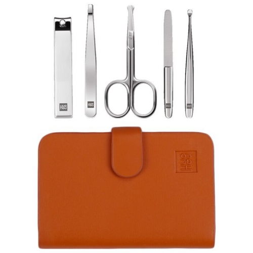 Маникюрный набор Xiaomi HuoHou Stainless Steel Nail Clippers Set HU0061 (коричневый)