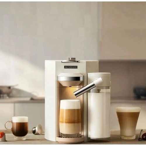 Кофемашина Капсульная Xiaomi Scishare Capsule Coffee Machine 1.7L S1205 CN (дисплей на английском)(термопот+кофемашина+капучинатор 3-В-1) белый