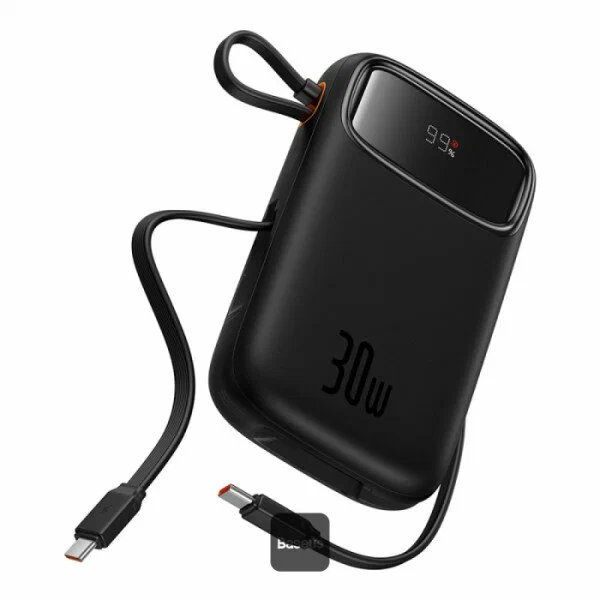 Внешний аккумулятор Baseus 30W 10000mAh QPow P10055008113-00 (черный)