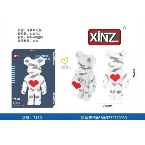 Конструктор 3D Медведь Bearbrick 3D7110 (5340 деталей)