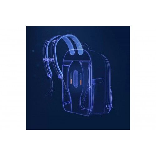 Рюкзак школьный Xiaomi UBOT Expandable Spine Protection Schoolbag JUMBO 28L (оранжевый/бежевый)