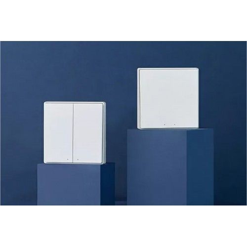 Выключатель с электронной коммутацией Aqara Smart Wall Switch D1 двойной без Zero line (WXKG07LM) белый