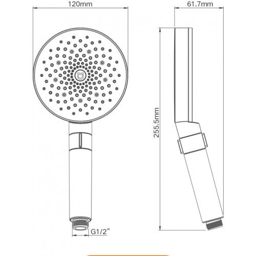 Лейка для душа Xiaomi Mijia Booster Hand Shower (MJZYSCHS01DB) белый