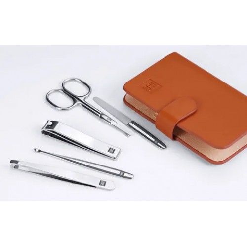 Маникюрный набор Xiaomi HuoHou Stainless Steel Nail Clippers Set HU0061 (коричневый)