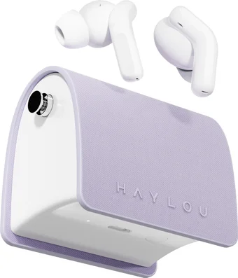 Беспроводные наушники с цепочкой и чехлом Haylou T87 Lady Bag Purple