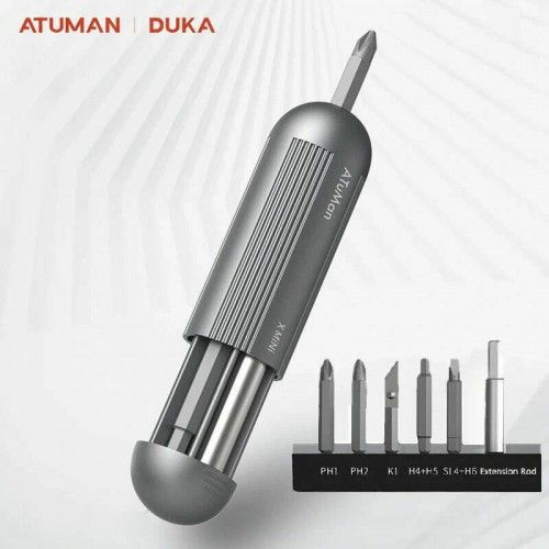 Набор отверток 9in1 ATuMan Duka X-mini Pocket Screwdriver Kit (серый)