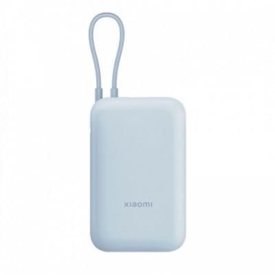 Внешний аккумулятор Xiaomi Mi Power Bank With Cable USB-C 10000mAh Pocket Version P15ZM (голубой, синий)