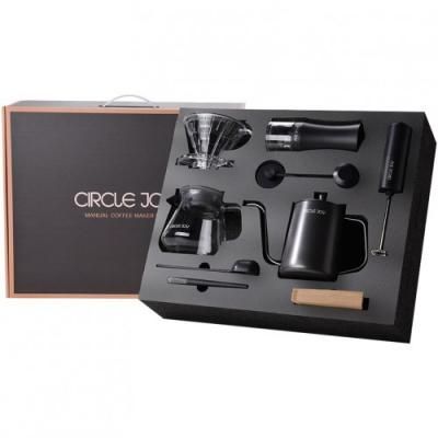 Подарочный набор для приготовления кофе Circle Joy Manual Coffee Maker Set 9 in 1 (CJ-CFS01) черный