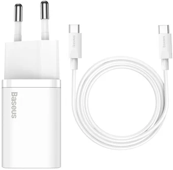 Зарядное устройство Baseus Super Si Quick Charger 1C 25W белый TZCCSUP-L02