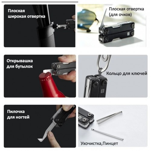Мультитул Xiaomi HuoHou Mini Multifunction Knife HU0140 (черный)