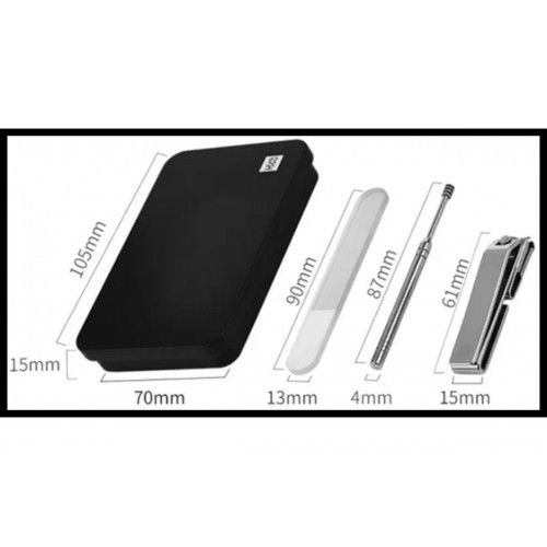 Маникюрный набор Xiaomi HuoHou Nail Сlipper 4-piece Set HU0210 (черный)