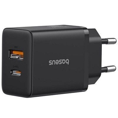 Зарядное устройство Baseus Cube Fast Charger C+U 30W черный P10111404113-00