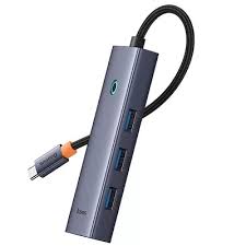 Хаб USB Baseus Flite Series 6-Port серый B00052807813-00