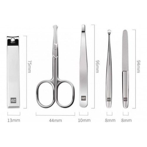Маникюрный набор Xiaomi HuoHou Stainless Steel Nail Clippers Set HU0061 (коричневый)