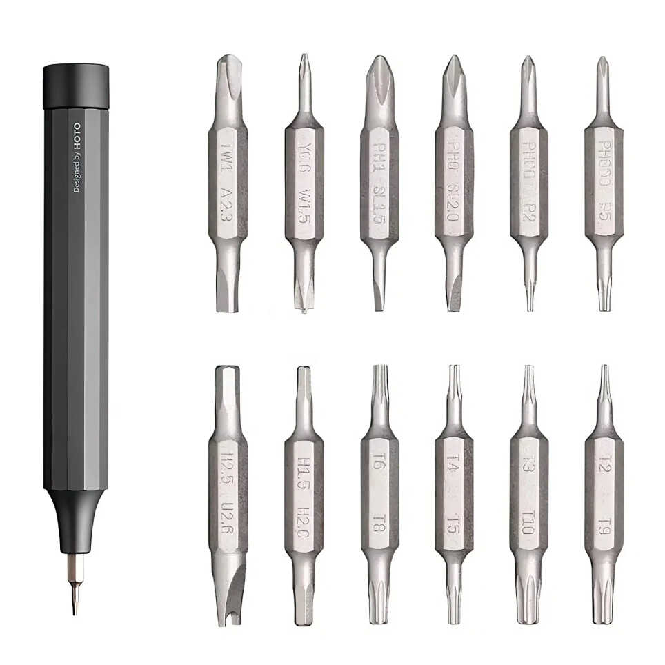 Отвертка с насадками Xiaomi HOTO Precision Screwdriver Kit 24 in1 Grey (серый) QWLSD004