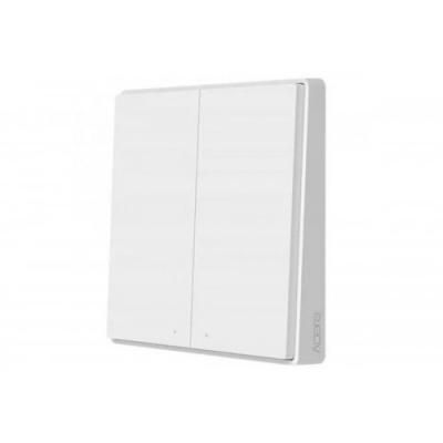 Выключатель с электронной коммутацией Aqara Smart Wall Switch D1 двойной без Zero line (WXKG07LM) белый