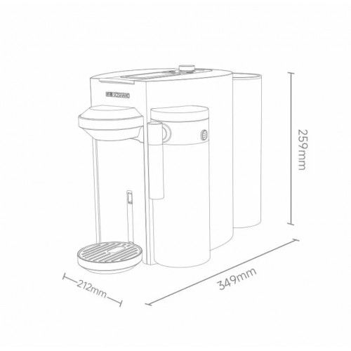 Кофемашина Капсульная Xiaomi Scishare Capsule Coffee Machine 1.7L S1205 CN (дисплей на английском)(термопот+кофемашина+капучинатор 3-В-1) белый