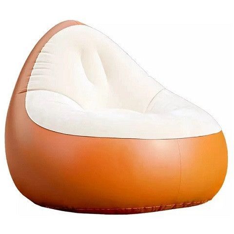 Автоматическое Надувное и Вакуумное Кресло Hydsto One-Key Automatic Inflatable and Deflatable Sofa (оранжевый низ, бежевый верх)