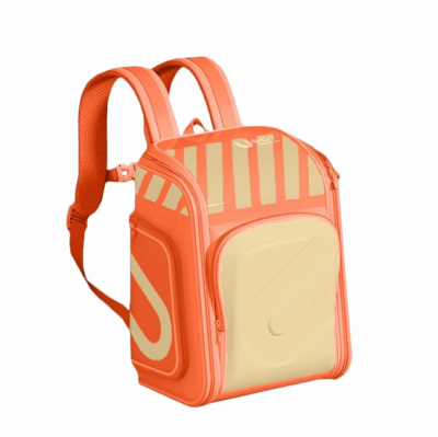 Рюкзак школьный Xiaomi UBOT Full-open Suspension Spine Protection Schoolbag 18L (бежевый/оранжевый)