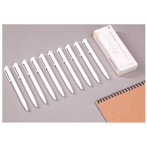 Набор гелевых ручек Xiaomi Mi Gel Ink Pen 10 шт. MJZXB01WC (белые)