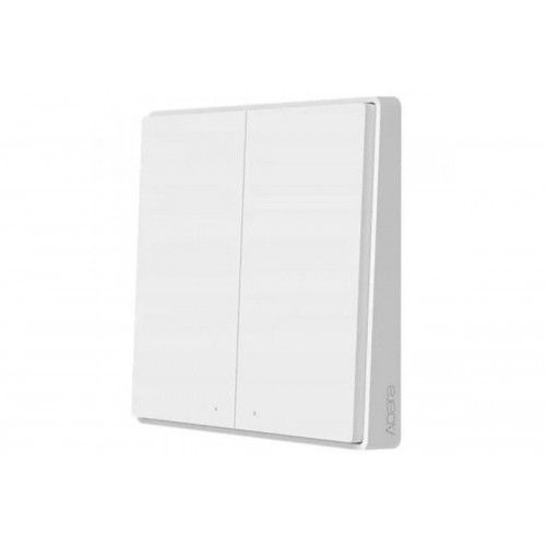 Выключатель с электронной коммутацией Aqara Smart Wall Switch D1 двойной без Zero line (WXKG07LM) белый