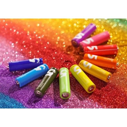 Батарейки алкалиновые Xiaomi ZMI Rainbow ZI5 тип AA (AALR6) 10 шт. (цветные)
