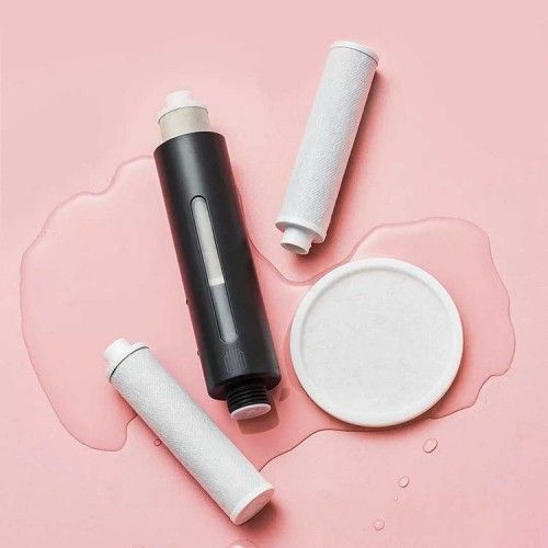 Очищающая воду лейка для душа Xiaomi Dabai (DXHS004-6) (в подарочной упаковке+ сменный фильтр 2 шт), черный