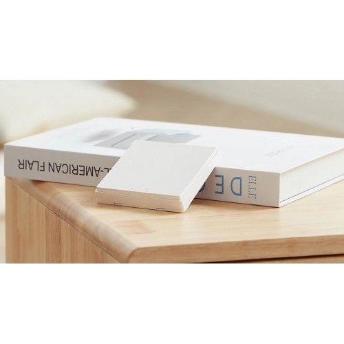 Выключатель с электронной коммутацией Aqara Smart Light Control D1 (WXKG06LM) белый