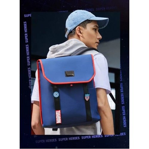Рюкзак Xiaomi 90 Points NINETYGO Marvel Collaboration Collection Backpack (синий)