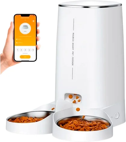 Автоматическая кормушка Xiaomi Rojeco 4L Version Double Bowl (RJJSSOWIFI-4L) белый