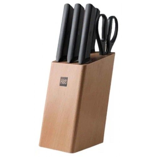 Набор кухонных ножей Xiaomi HuoHou Fire Kitchen Steel Knife Set HU0057 (черный)