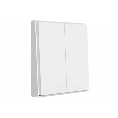 Выключатель с электронной коммутацией Aqara Smart Wall Switch D1 двойной без Zero line (WXKG07LM) белый