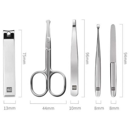 Маникюрный набор Xiaomi HuoHou Stainless Steel Nail Clippers Set HU0061 (коричневый)