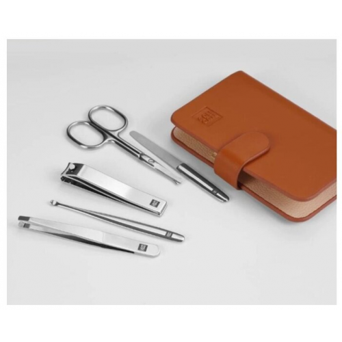 Маникюрный набор Xiaomi HuoHou Stainless Steel Nail Clippers Set HU0061 (коричневый)