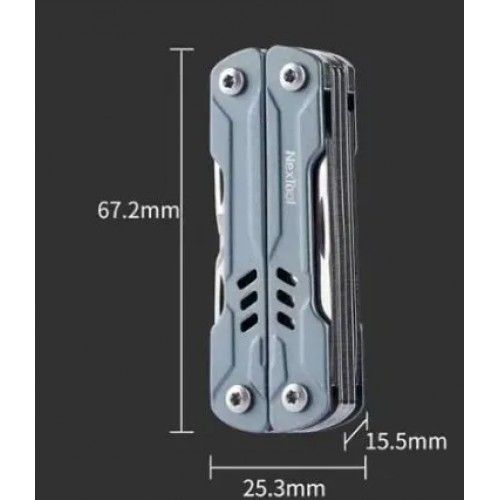 Мультитул Xiaomi NexTool Mini Sailor Functional Pliers 10 in 1 NE20135 (серый)