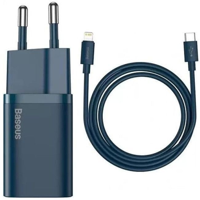 Зарядное устройство Baseus Super Si Quick Charger 1C 20W Set синий TZCCSUP-B03
