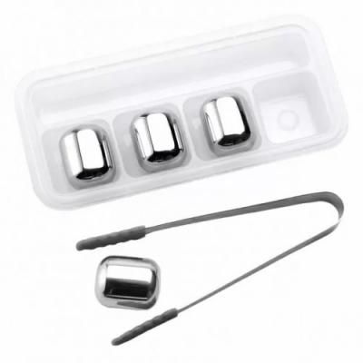 Охлаждающие камни для напитков Xiaomi Circle Joy Stainless Steel Ice CJ-BK01 4 шт. (серебро)
