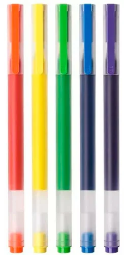 Набор цветных ручек Xiaomi Mi Jumbo Gel Ink Pen 5шт MJBWB03WC (цветные)